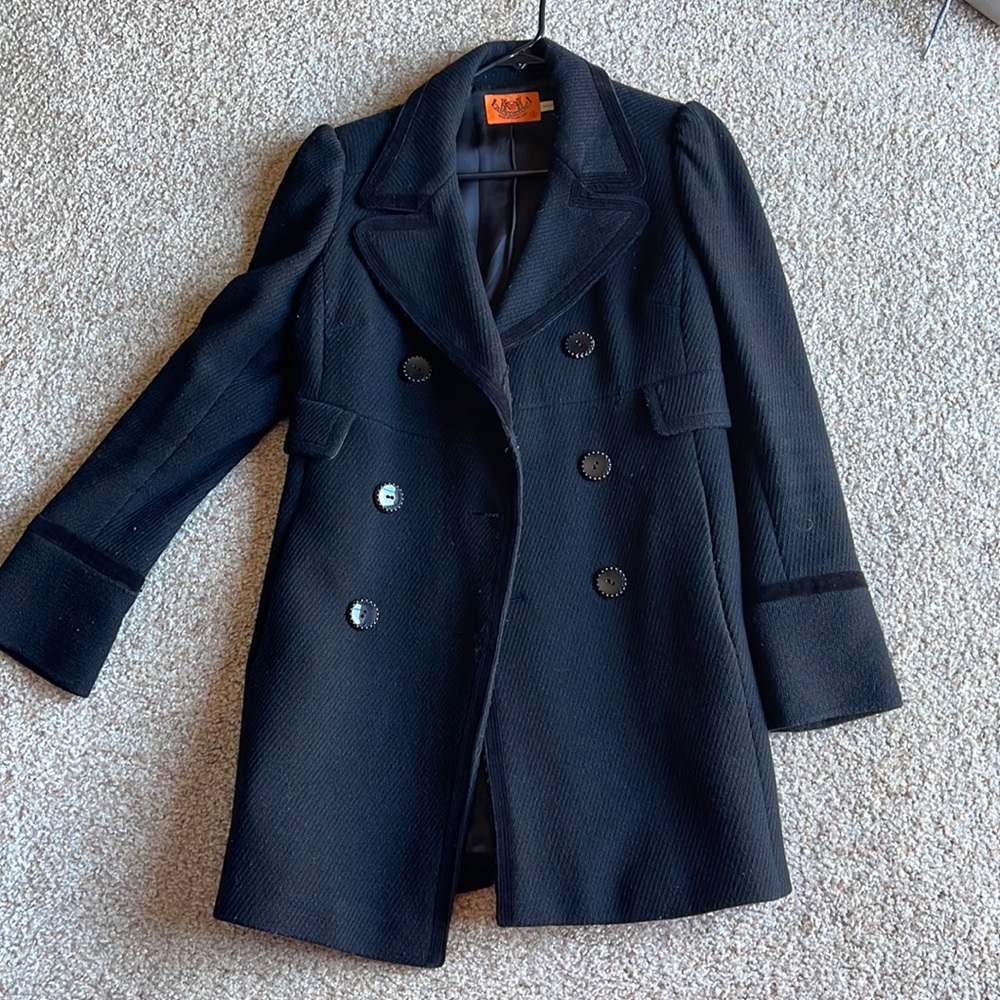 Juicy Couture Black Pea Coat
